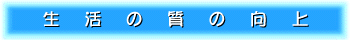 生活の質の向上