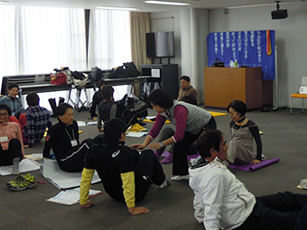 沢井先生の実技の写真